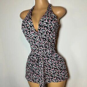 Express Floral Halter Neck Romper